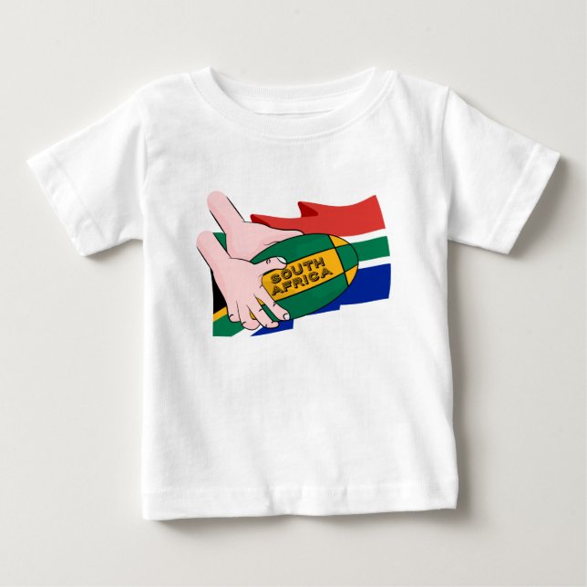 South Africa Rugby Flag Baby T-Shirt (Front)