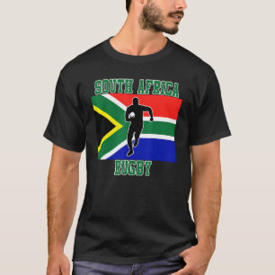 South Africa Rugby With South African Flag T-Shirt
