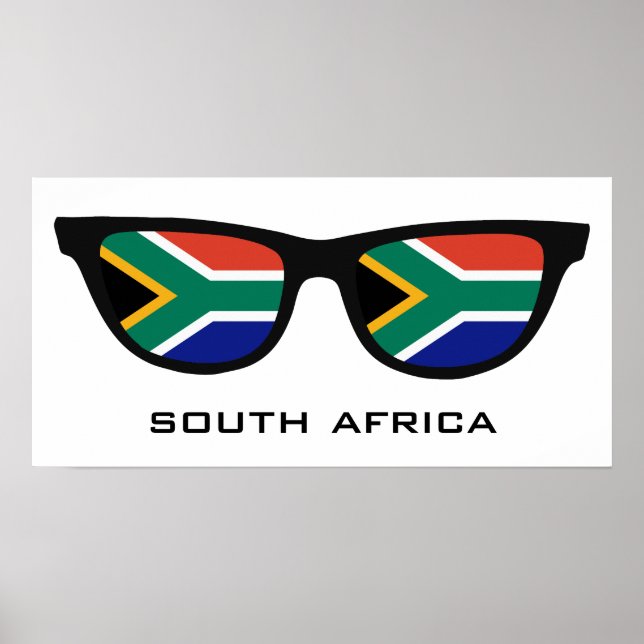 South Africa Shades custom text & colour poster (Front)