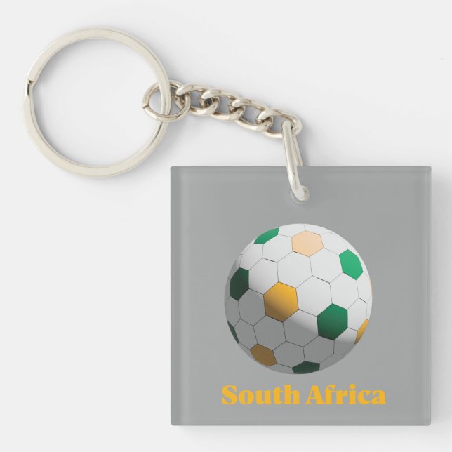 South Africa Soccer Key Ring (Front)