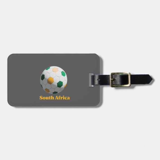 South Africa Soccer Luggage Tag (Front Horizontal)