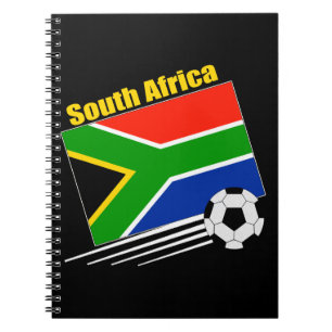 South Africa Soccer Team Spiral Notebook