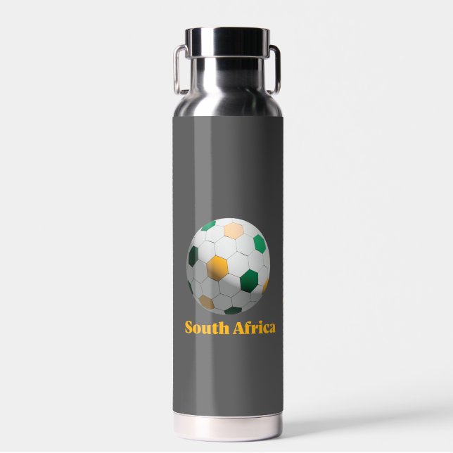 South Africa Soccer Water Bottle (Front)