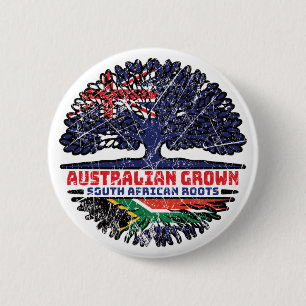 South Africa South African Australian Australia 6 Cm Round Badge