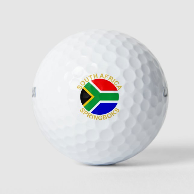 South Africa Springboks Golf Balls (Front)