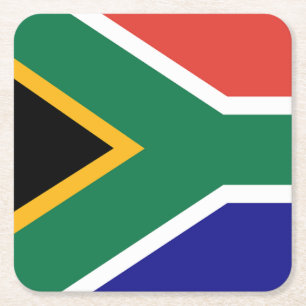 South Africa Square Paper Coaster