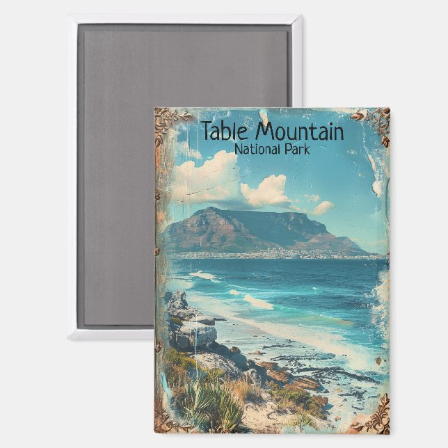 South Africa Table Mountain National Park Magnet (Front/Back)