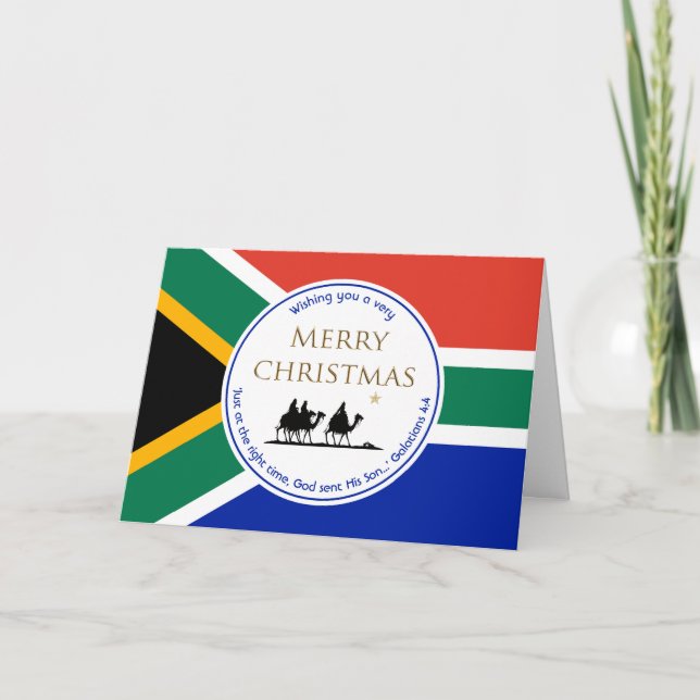 SOUTH AFRICA Three Wise Men Scripture CHRISTMAS Holiday Card (Front)