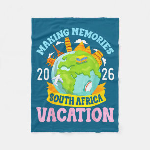 South Africa Vacation 2026 Travel Making Memories  Fleece Blanket