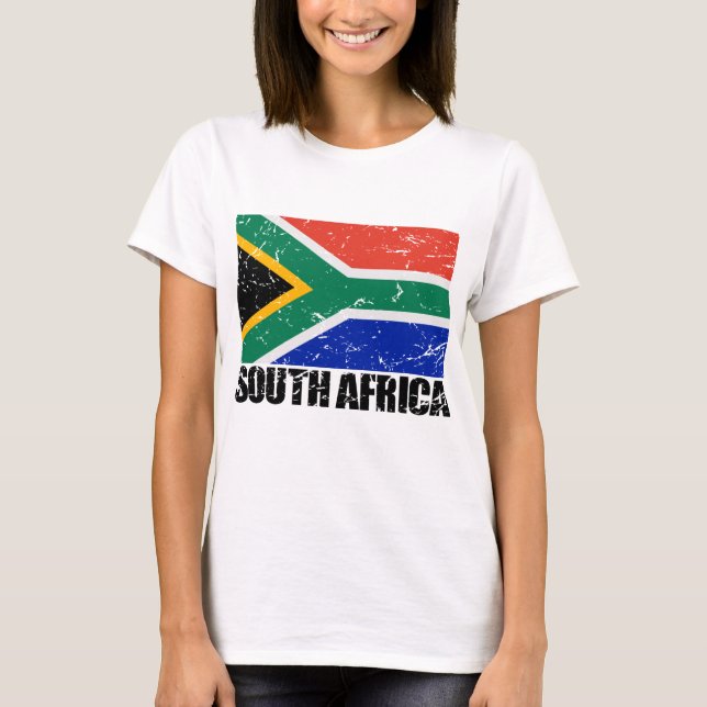 South Africa Vintage Flag T-Shirt (Front)