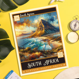 South Africa   Vintage Painting Postcard