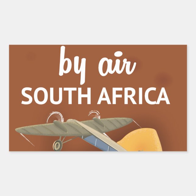 South Africa Vintage Travel poster Rectangular Sticker (Front)