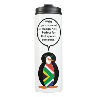 South Africa Wildlife Penguin Personalised Gift Thermal Tumbler