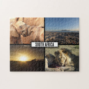 South Africa Wildlife Photo Collage Jigsaw Puzzle