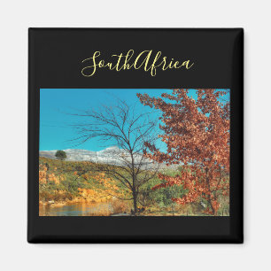 South Africa Winter Autumn Landscape Snow Magnet