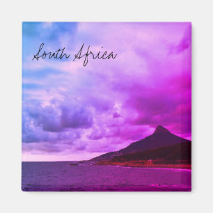South Africa ZA Lion's Head Landscape View Magnet