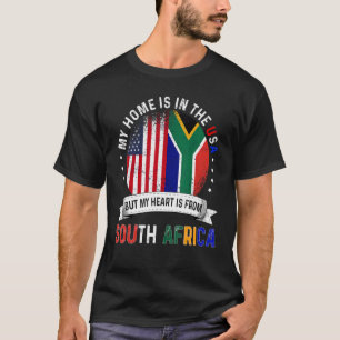 South African American Patriot Heart Is From Afric T-Shirt