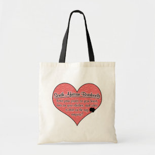 South African Boerboel Paw Prints Dog Humour Tote Bag