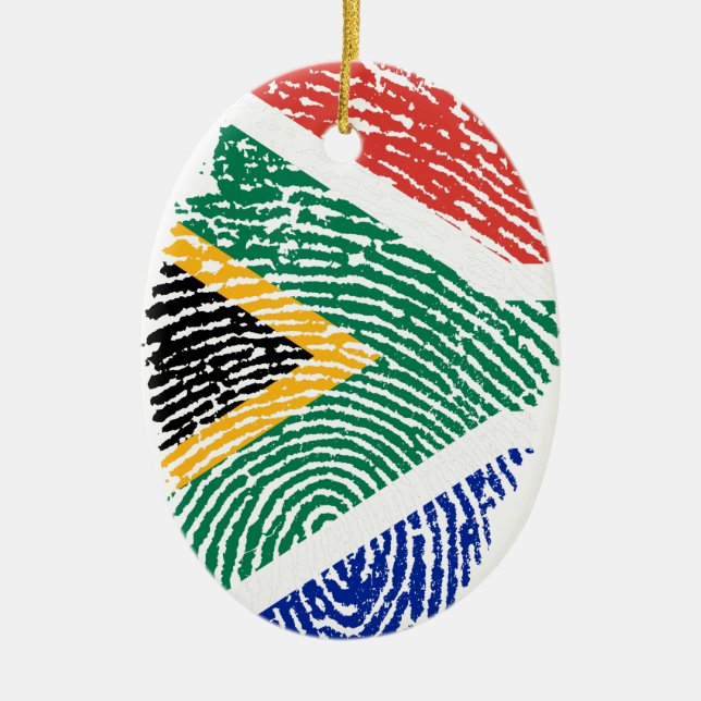South African Ceramic Tree Decoration (Front)