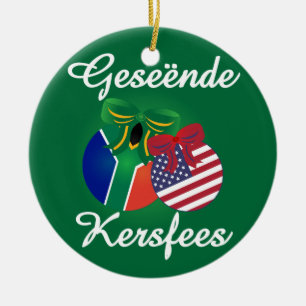 South African Christmas Ornament - Ceramic