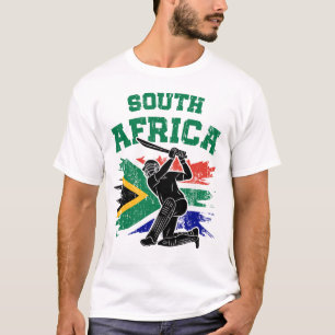 South African Cricket, South Africa Flag fan Gift T-Shirt
