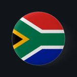 South African Flag 6 Cm Round Badge<br><div class="desc">South African flag badge</div>