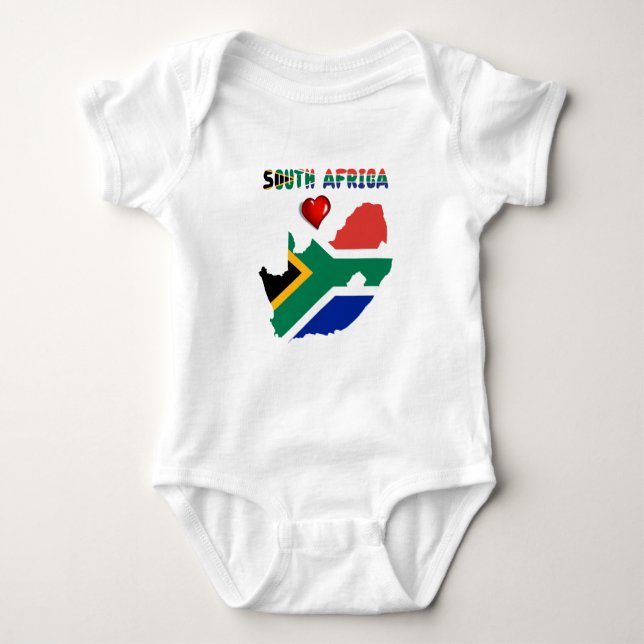 South African flag Baby Bodysuit (Front)