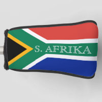 South African flag custom golf head cover sock
