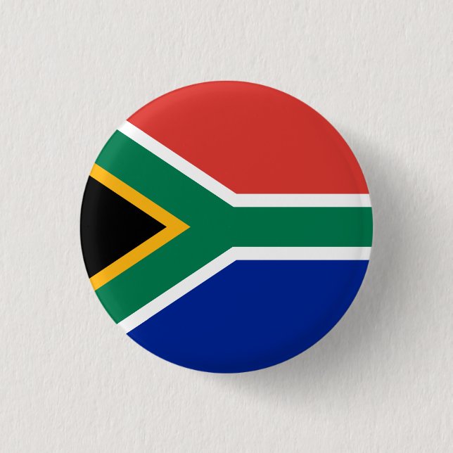 South African Flag, Flag of South Africa 3 Cm Round Badge (Front)