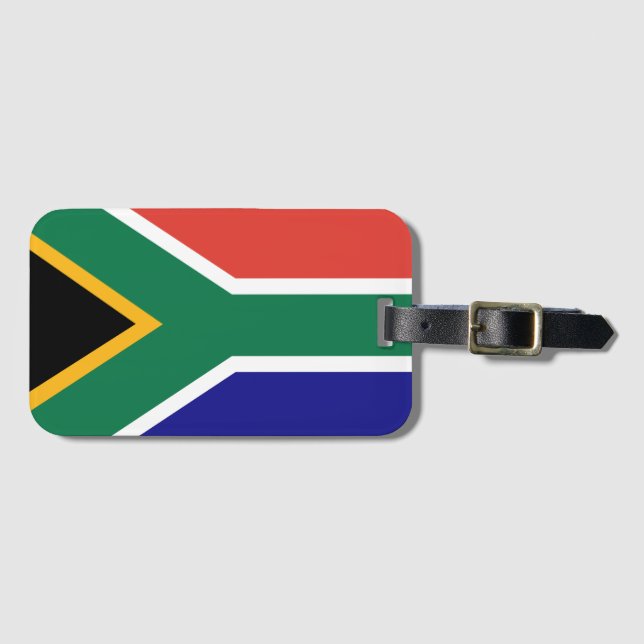 South African Flag Luggage Tag (Front Horizontal)