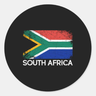 South African Flag Made In South Africa Classic Round Sticker