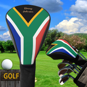 South African Flag & Monogrammed Golf Clubs Covers