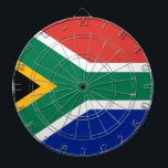 South African Flag of South Africa Dart Board<br><div class="desc">South African Flag of South Africa Dart Board: Show your pride for South Africa with this customisable South African flag Dart Board.</div>