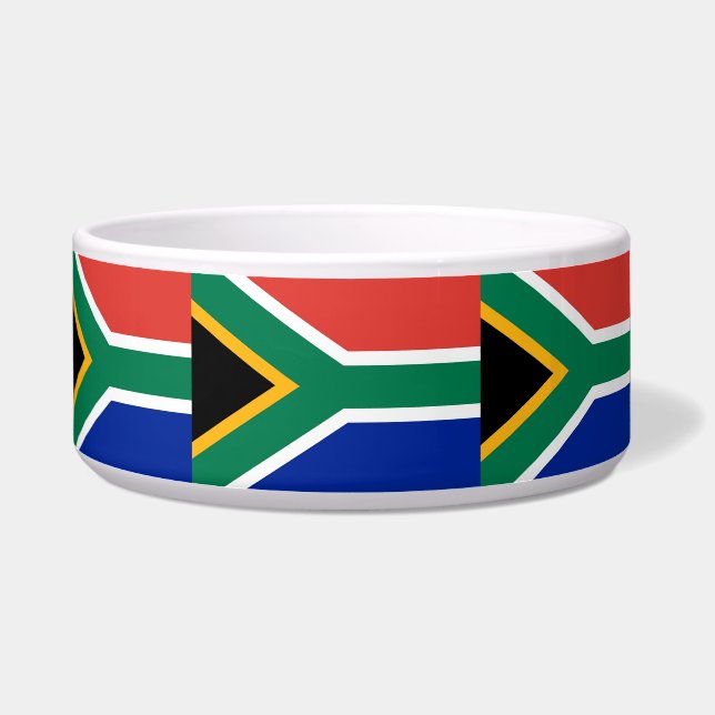 South African Flag Pet Bowl (Left)