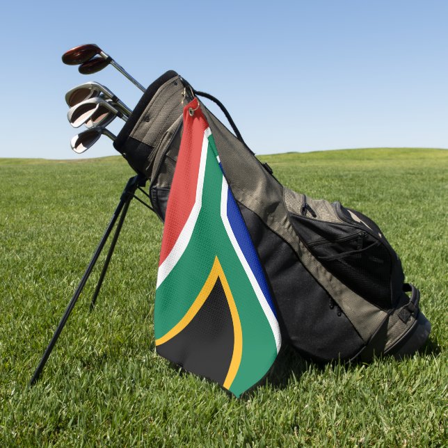 South African Flag & S Africa golf holiday /sports Towel (Green)