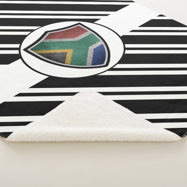 South African flag Sherpa Blanket (3/4)