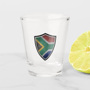 South African flag Shot Glass