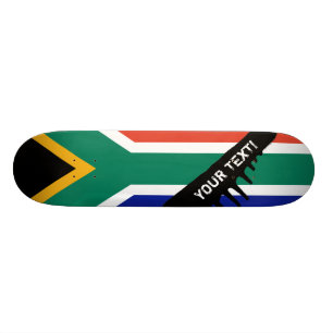 South African Flag Skateboard
