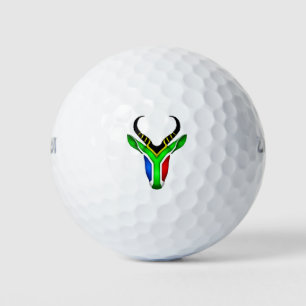 South african flag springbok golf balls