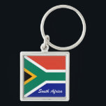 South African flag square flag Key Ring<br><div class="desc">South African flag square flag</div>
