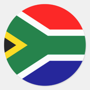 South African Flag T-shirts and Gifts Classic Round Sticker
