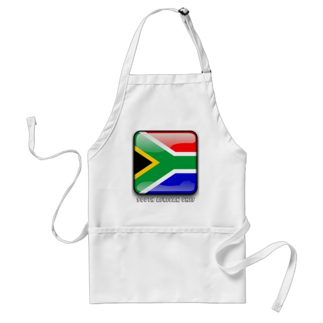 South African glossy flag Standard Apron (Front)