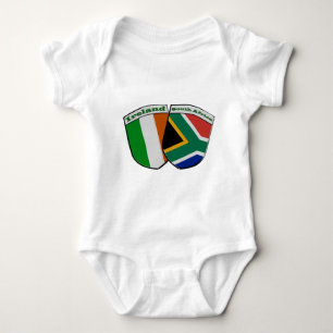 South African & Irish Flag Friendship Badges Baby Bodysuit