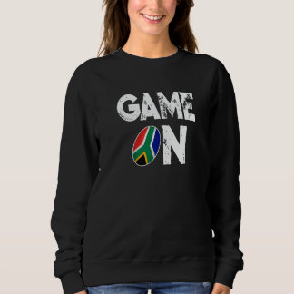 South African love rugby game braai beers after jo Sweatshirt