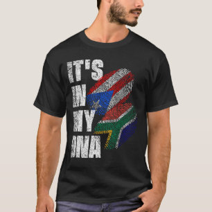 South African Puerto Rican DNA Heritage Flag  T-Shirt