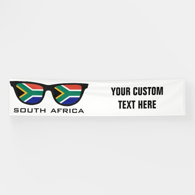 South African Shades custom text & colour banner (Horizontal)