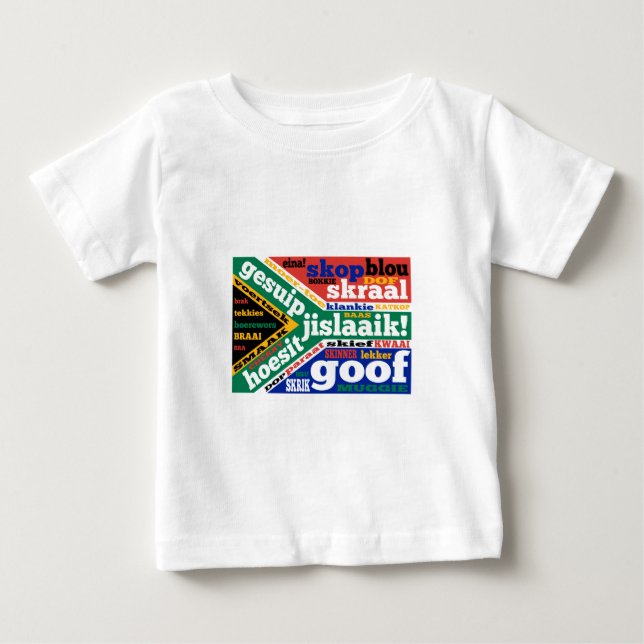 South African slang and colloquialisms Baby T-Shirt (Front)