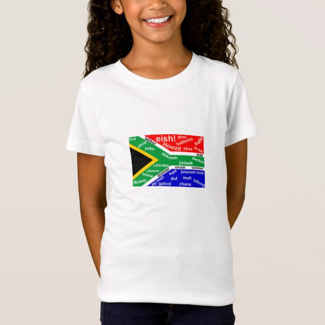 South African Slang Kids' T-Shirt - Customisable (Front)