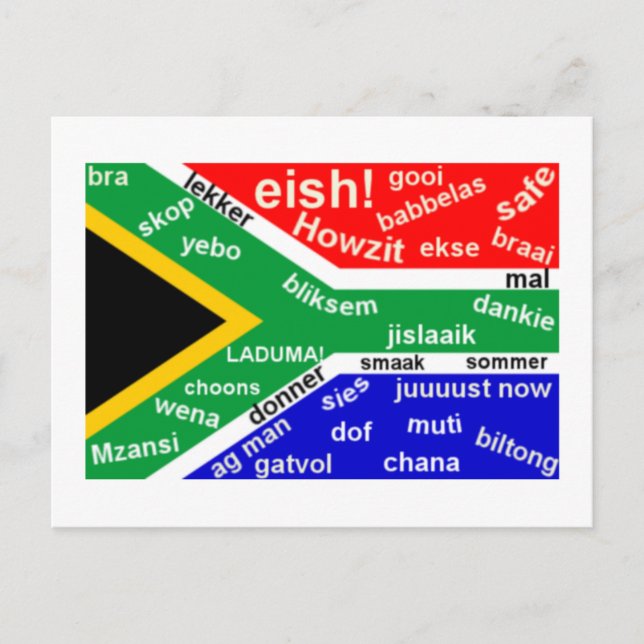 South African Slang Postcard - Customisable (Front)