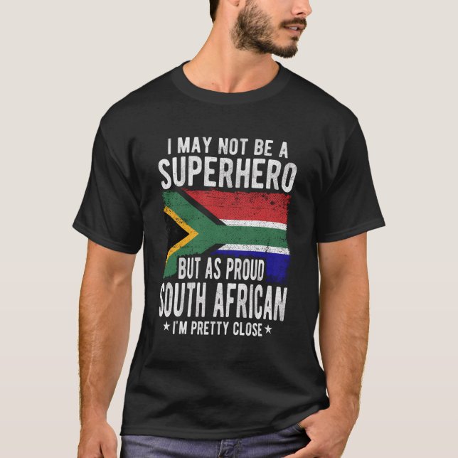 South African South Africa Flag Proud South Africa T-Shirt (Front)